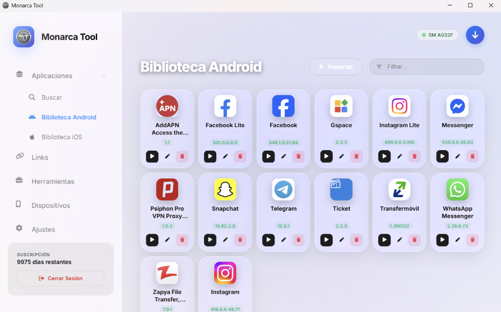 Monarca Tool — Biblioteca Android